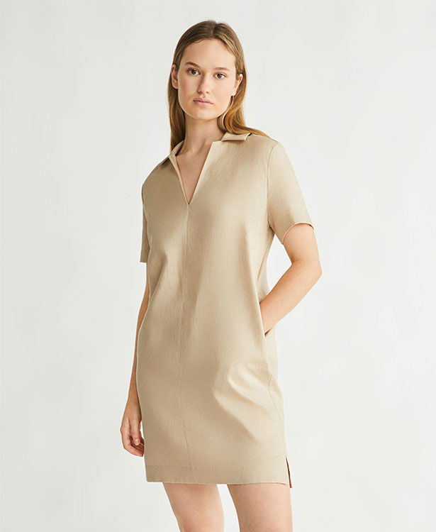 <p style="text-align: left;"><a href="/linen-mini-dress-oxford-tan-k20k205604pdz" style="color: #000000;">Linen Mini Dress</a></span>