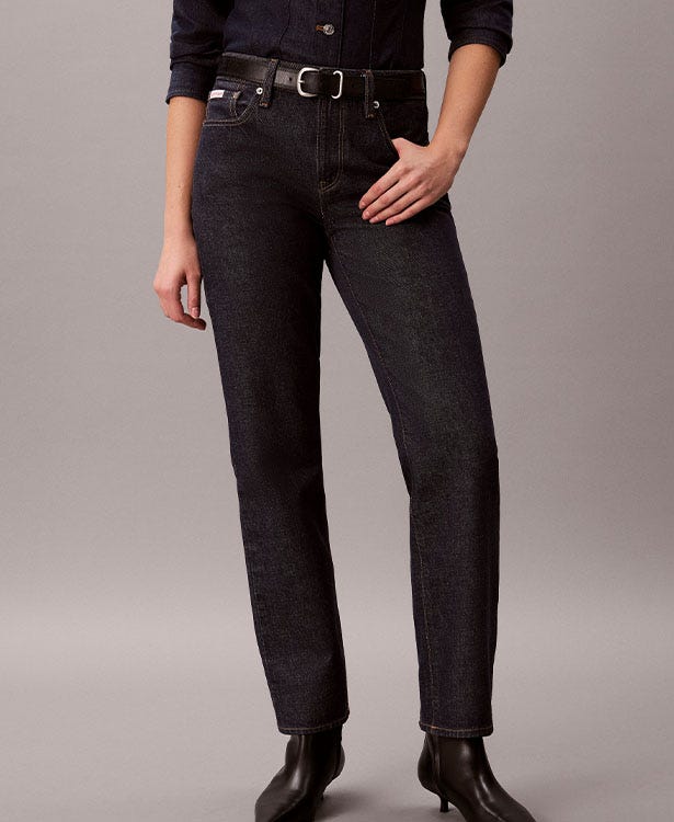 Low Rise Modern Straight Jeans